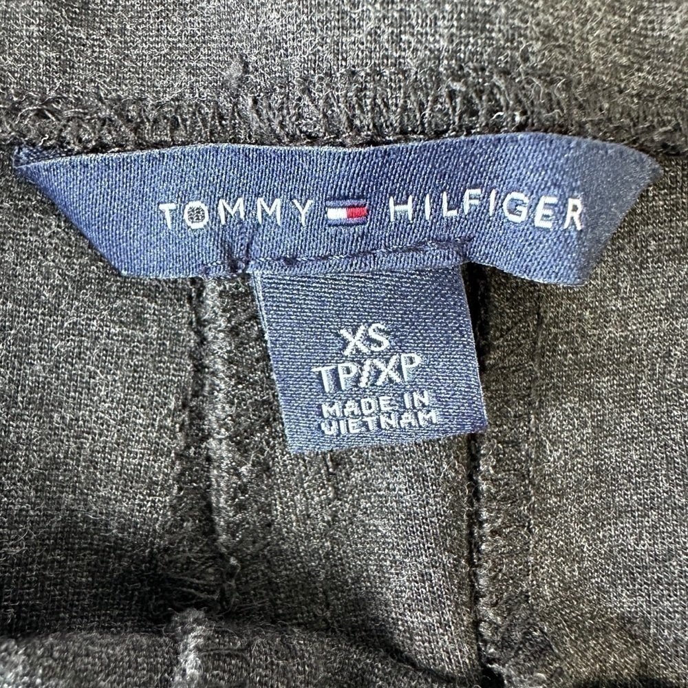 TOMMY HILFIGER WOMEN'S MORGAN STRETCH PONTE PANTS LEGGINGS IN DARK GREY SIZE  XS - Picture 13 of 16